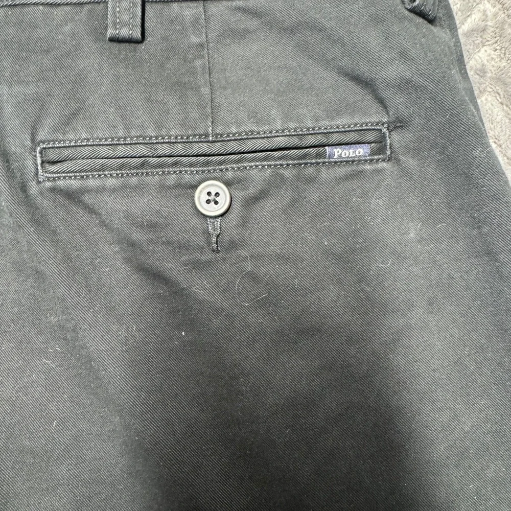 Polo Ralph Lauren Chinos 34/34 Black Excellent Classic Fit Cotton Twill (2101)